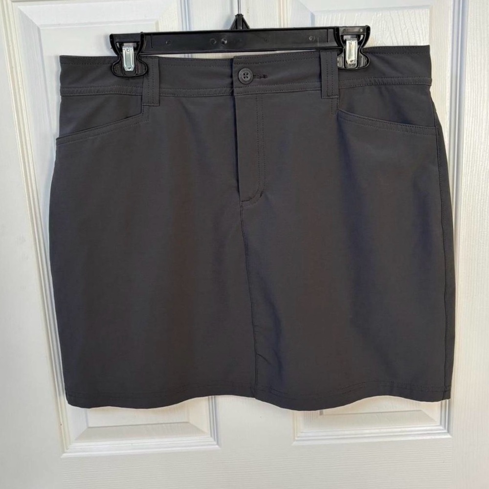 Eddie Bauer Charcoal Stretch Mini Skirt